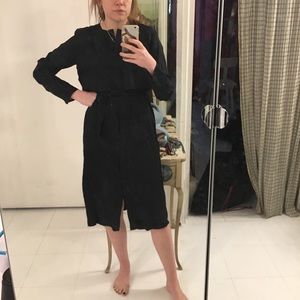 Trench coat feeling dress.